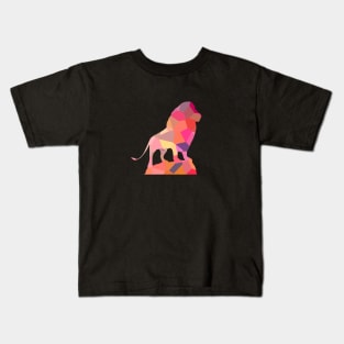 colorful lion symbol Kids T-Shirt